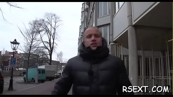 Sexy slim hooker mounts a big dong and rides him wildly