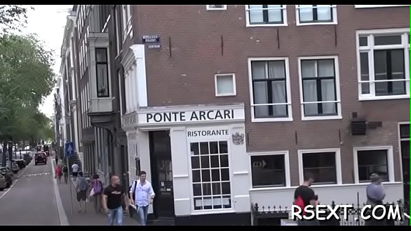 Beautiful amsterdam hooker rides a large hard rod passionately