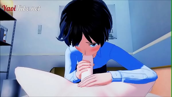 Evangelion Yaoi Online 3D - Shinji x Kaworu. Handjob, thổi kèn và cởi trần và bắn vào miệng và đít của anh ấy