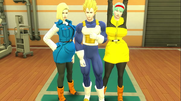 Dragon Ball Porn Anime Hentai Vegeta fucks No. 18 hard in the Anal Ass and his Wife lets his Lover fuck