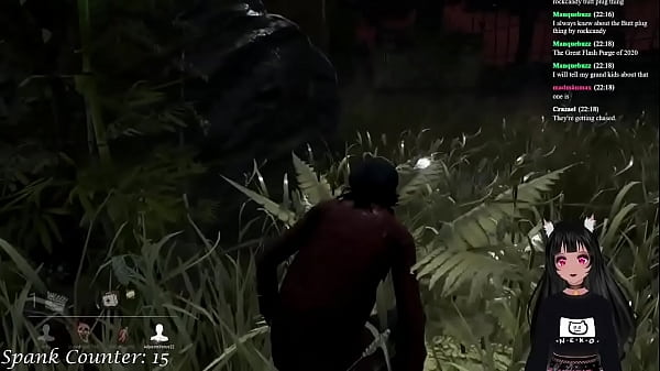 VTuber LewdNeko Plays DBD and Gets Spanked Part 1