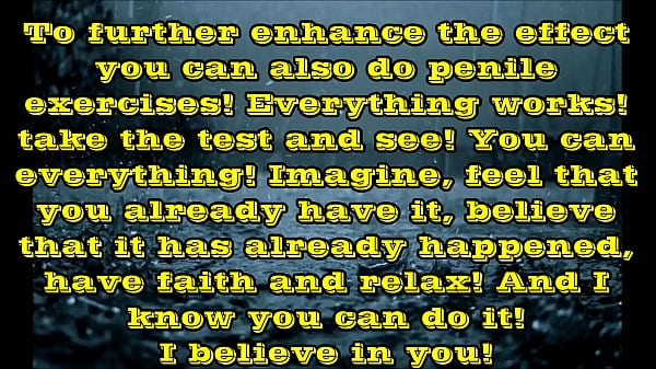 Aumenta il tuo pene (suono della pioggia) - Esegui gli esercizi di Kegel seduto su un asciugamano (144 ripetizioni, 9 serie) - La dimensione del pene è correlata alla dimensione che puoi gestire! Più forti sono i tuoi muscoli pelvici, più grande sarà il tuo pene! Studiate il pompoarismo!