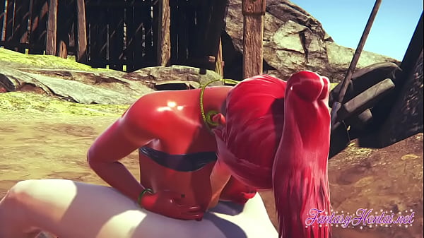 Zelda Hentai 3D - Gerudo Girl es follada en el postre - Anime manga japonés juego porno