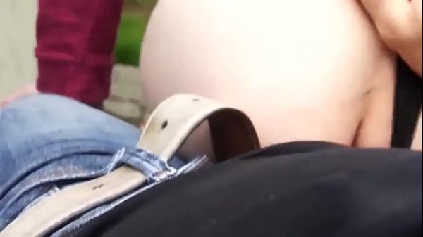 Street gets her cute face covered with cum in POV