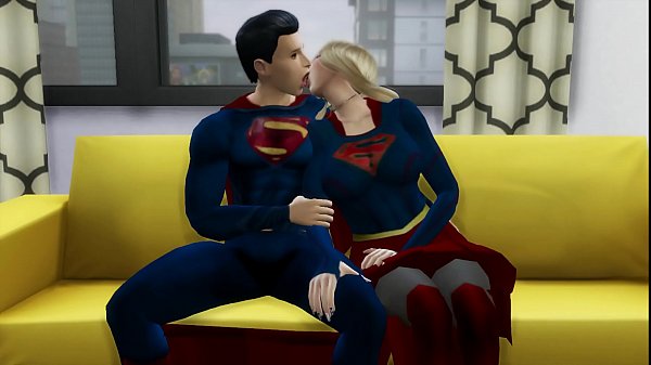Superman fickt Supergirl, nachdem er die Schurken besiegt hat DC PORN