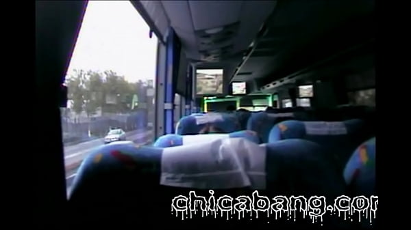 Alexis sucks my dick on the bus from Puebla to Mexico City