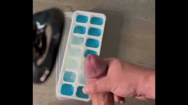 Big Cock Bodybuilder Makes Ice Cubes With Ropes of His Cum