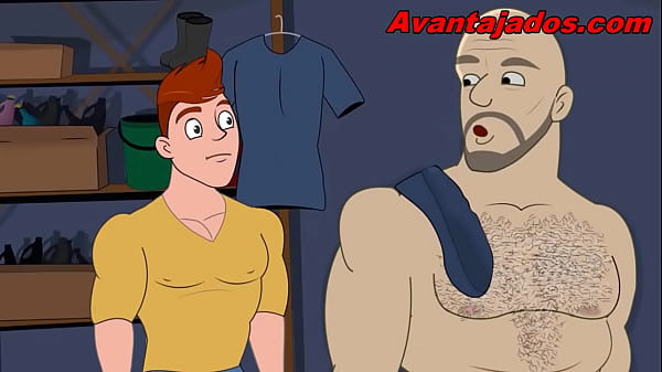 Sexo Gay Desenhando o Comedor Limpo