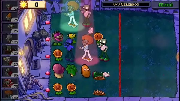 Playing plant vs zombies