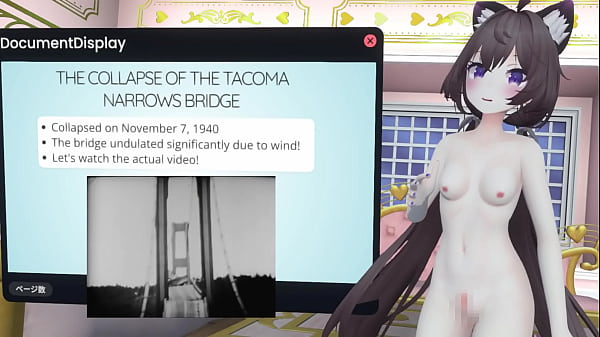 [Naked VTuber Lecture] A Pendulum Whose Amplitude Increases with Wind!? ~ Why Did the Tacoma Narrows Bridge Collapse? ~