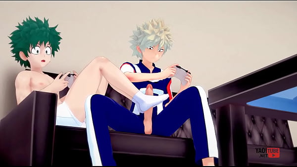 My Hero Academia Yaoi: Bakugo e Deku'_s Gaming Pleasure - Asiatico giapponese Manga Anime Hentai Gay Porn