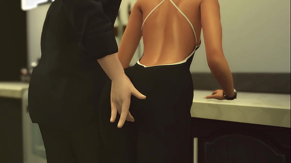 NO SOUND! This cutie shouldn'_t have started cooking in such a costume!