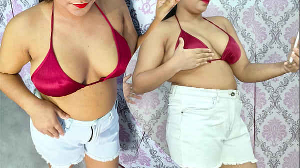 Le beau-père a surpris sa belle-fille en train de parler nue lors d'un chat vidéo, puis l'a baisée durement xxx audio hindi