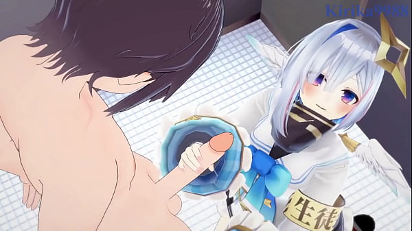 Amane Kanata and Hakui Koyori intense sex. - Hololive VTuber Hentai