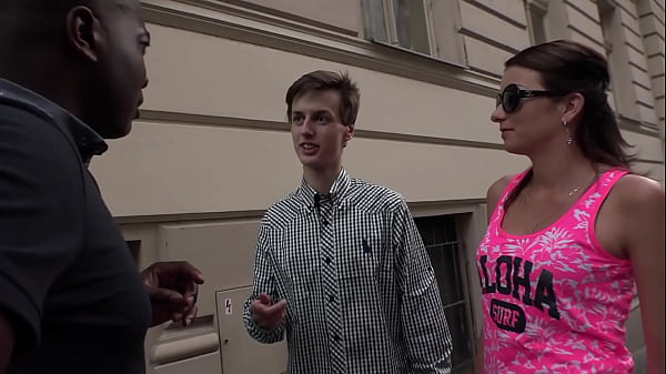 A poor guy watches his wife'_s ass and pussy being used by a strange Black man, then licks up his cum left on her