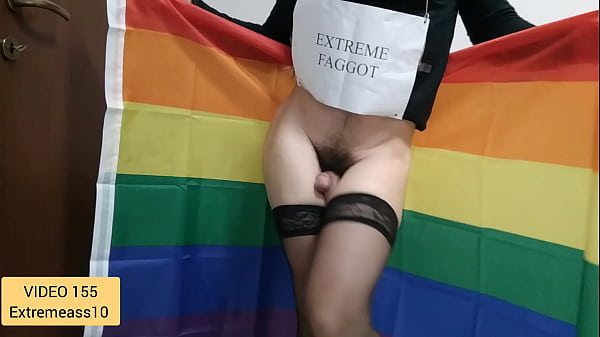 Posseduto da un frocio estremo 7 (frocio, frocio e ancora frocio) inserimento anale (bottiglia, lattina, cipolla, penna, gomma