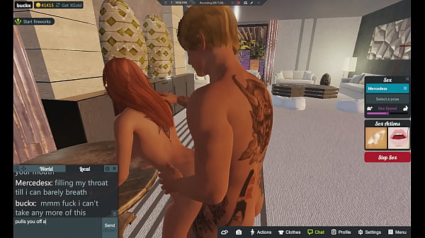 Mercedes fucks buck,and his big cock again