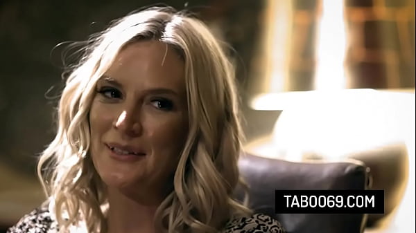 Blonde stepmom Mona Wales and her husband invites their stepson'_s friend in a threesome