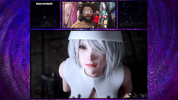 Enge kahle Muschi Nonne 2B wird gefickt und mit Sperma bespritzt