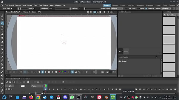 Hentai-Animationstest OpenToonz auf Linux Fedora 40 #Xvideos