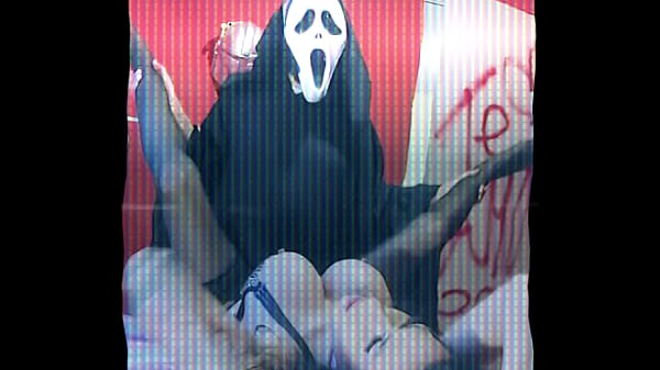 Busty trans waits for her boyfriend, but receives an unexpected visit HORROR PARODY!