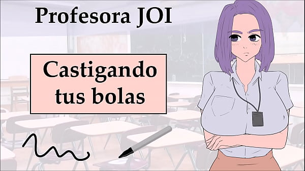 JOI con el profesor. Castigar tus bolas (cuerda).