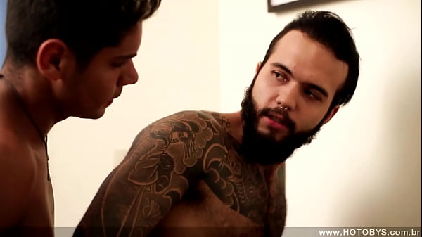 Hot tattooed guy giving it to his straight_friend