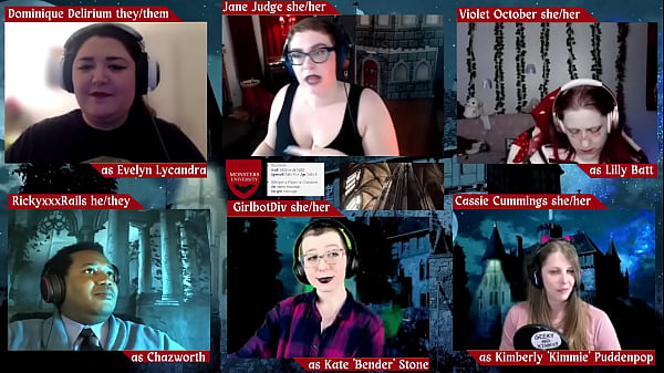 Monsters University Episode 5 6 with Jane Judge, Dominique Delerium, Girlbot Div, Cassie Cummings, Violet October, and RickyxxxRails