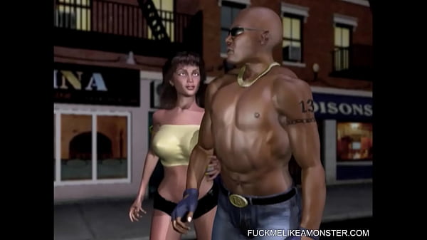 Interracial Schwanzlutschendes Anime-Babe