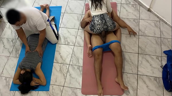 Couples massages the client asked me to get on top of him and massage his cock next to my husband