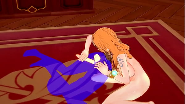 One Piece Hentai – Nami Rimjob und Cowgirl – Japanischer asiatischer Manga-Anime-Filmspiel-Porno