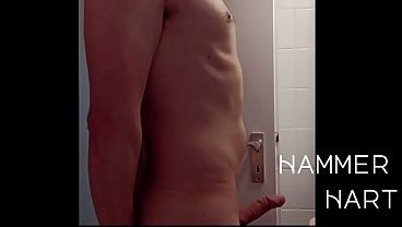 Wanking While Standing &amp_ Squirting A Lot Of Sperm