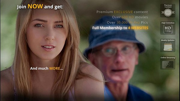 Oldman wird von einer geilen jungen Blondine angelockt und gefickt